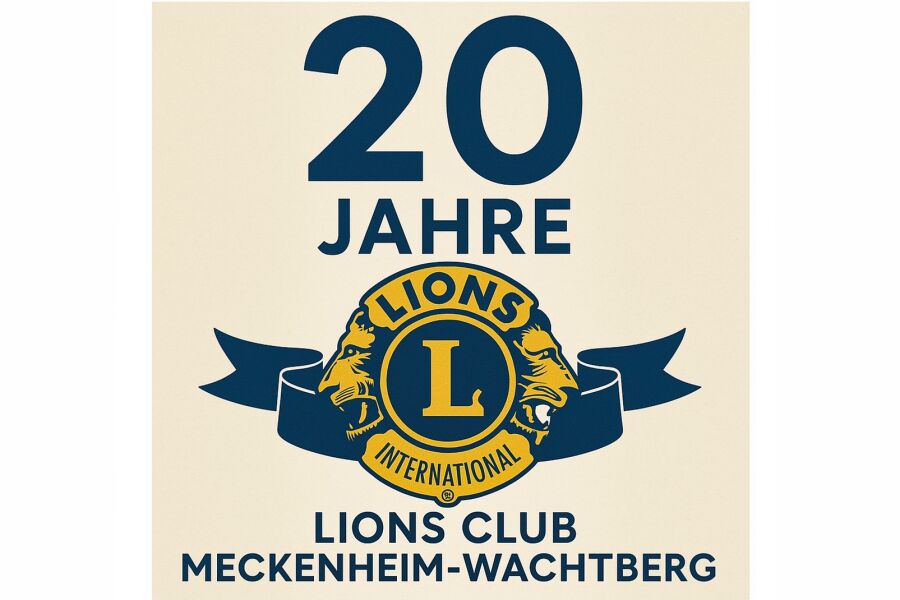 Emblem 20 Jahre Lionsclub Meckenheim-Wachtberg