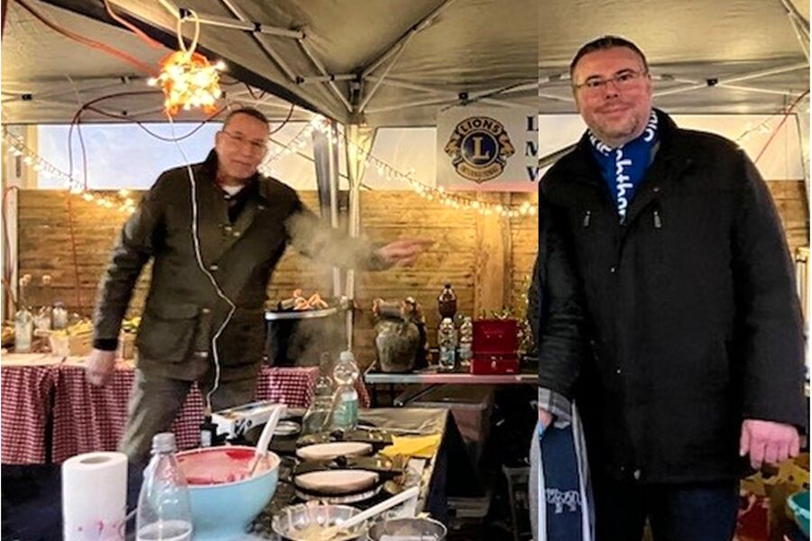 Waffekbäcker im Einsatz