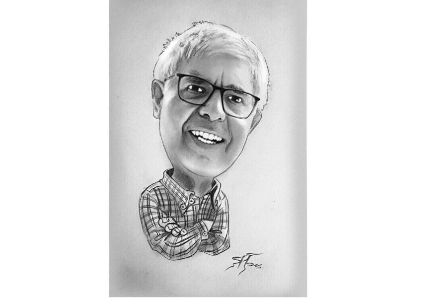 Karrikatur von Karlheinz Stöhr