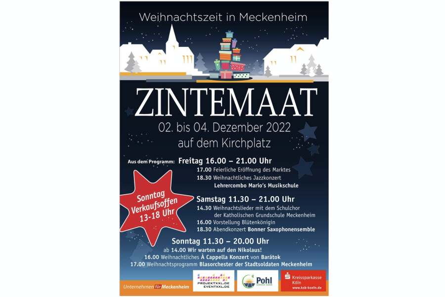 Veranstaltungsplakat Zintemaat