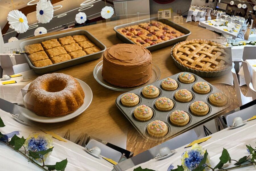 Selbstgebackene Kuchen